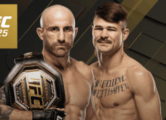 Alexander Volkanovski kontra Diego Lopes 2 walką wieczoru UFC 325
