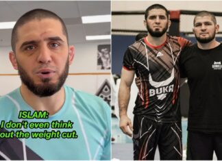 „Nawet nie myślę o cięciu wagi!” Islam Makhachev i Khabib Nurmagomedov przed UFC 322 (WIDEO)