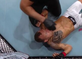 Ciężki nokaut na gali UFC w Katarze! Myktybek Orolbai pokonał Jacka Hermanssona (WIDEO) ufc orolbai hermansson