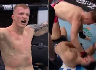 Nokdauny, szalona wymiana, zero kalkulacji. Debiut Iwo Baraniewskiego w UFC raz jeszcze (WIDEO)