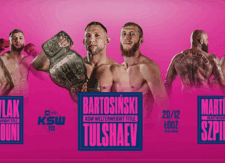 XTB KSW 113: Bartosiński vs Tulshaev – karta walk, informacje o transmisji gali