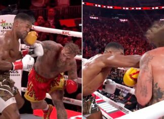 Anthony Joshua znokautował Jake’a Paula! Brytyjczyk potrzebował na to sześciu rund! (WIDEO)