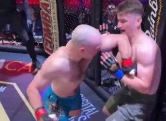 Bił jak szalony, aż złamał rękę i… ciągle nią uderzał! Zawodnik wpadł w szał berserkera