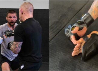 Bolesny powrót na matę ATT. Dustin Poirier pokazuje złamanego palca (WIDEO)