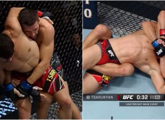 Kotły i akcja! UFC przypomina starcie Mateusza Gamrota z Armanem Tsarukyanem (WIDEO)
