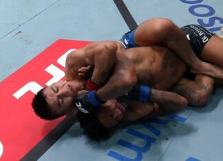 Świetne poddanie Mario Bautisty! Amerykanin udusił Viniciusa Oliveirę w walce wieczoru UFC (WIDEO) ufc vegas 113 bautista oliveira wynik walki