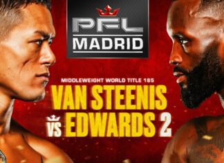 PFL Madrid: van Steenis vs Edwards 2 – karta walk, rozpiska