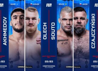 Kruk vs Akhmedov, Olech vs Souto, Czajczyński vs Kartavyi. Kolejne starcia w karcie walk FEN 62