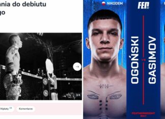 Pod koniec marca zadebiutuje w zawodowym MMA na FEN 62. Teraz zbiera 5 tysięcy złotych na przygotowania