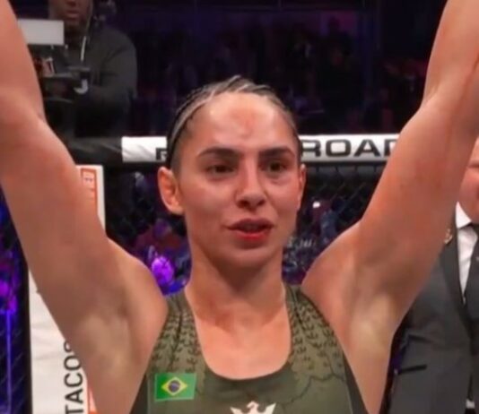 Ariane da Silva ze zwycięskim debiutem w PFL! Była mistrzyni KSW pokonała Sumiko Inabę pfl ariane lipski da silva win