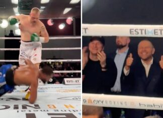 Uradowany prezydent Karol Nawrocki po nokaucie Kacpra Meyny na Juniorze Anthonym Wright’cie (WIDEO)