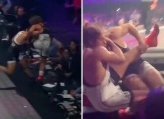 Wypadł z rywalem za matę! Arman Tsarukyan znów zwycięża poza UFC (WIDEO)