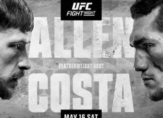 Gdzie oglądać UFC Fight Night 276: Allen vs Costa – rozpiska, transmisja