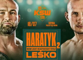 Rafał Haratyk vs Bartosz Leśko walką wieczoru lipcowej gali XTB KSW 120 w Gdyni