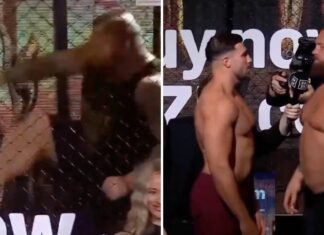 Eddie Hall blisko 50 kg cięższy od Tommy’ego Fury’ego! Były zawodnik KSW chciał rozwalić klatkę (WIDEO)
