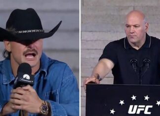 Komiczna sytuacja. Dana White nie zrozumiał wypowiedzi Diego Lopesa. „To było po angielsku?” (WIDEO)