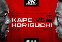 UFC Fight Night 279: Kape vs Horiguchi 2 – wyniki gali UFC Fight Night 279 Kape vs Horiguchi 2 wyniki gali