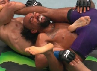 Suloev stretch! Niezwykle rzadkie poddanie na gali UFC w Baku (WIDEO) ufc Asu Almabayev suloev stretch