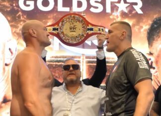 Spotkanie twarzą w twarz Tysona Fury’ego i Mariusza Wacha. Polak cięższy od „Gypsy King” (WIDEO)