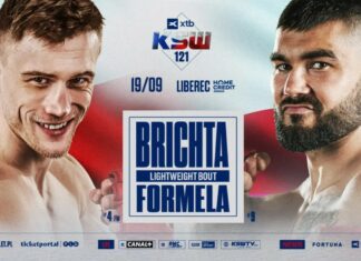 Leo Brichta vs. Kacper Formela na gali XTB KSW 121 w Czechach