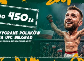 UFC w Belgradzie: Błachowicz, Rębecki i Tybura do obejrzenia w BETFAN! Zgarnij nawet 450 złotych za wygraną Polaków