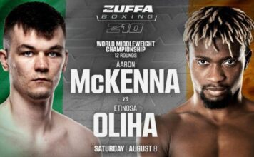 Zuffa Boxing 10: McKenna vs Oliha – transmisja, karta walk, informacje o gali