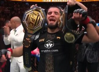 Islam Makhachev wygrał z Ianem Machado Garrym! Obronił pas i pobił rekord zwycięstw z rzędu w UFC! islam makhachev win