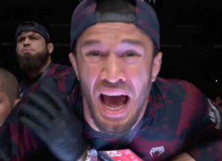 Wystrzelił jak rakieta, Khabib chciał go zatrzymać. Szalona reakcja narożnika Umara Nurmagomedova