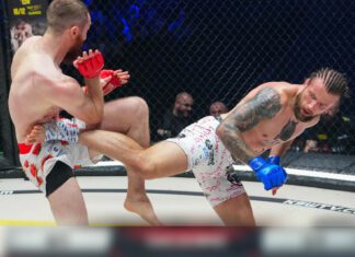 Huk na całą arenę. Najgorsze kopnięcie w krocze w historii KSW. Tulshaev vs Koziorzębski