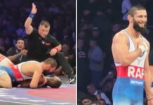 Khamzat Chimaev w nieco ponad półtorej minuty pokonał Tyrona Wooldey’a w zapasach