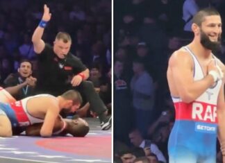 Khamzat Chimaev w nieco ponad półtorej minuty pokonał Tyrona Wooldey’a w zapasach