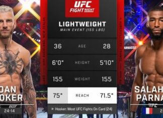 Parnasse vs Hooker. Wideo z walki wieczoru UFC w Paryżu