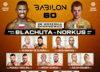 Babilon MMA 60: Błachuta vs Norkus – rozpiska, transmisja gali
