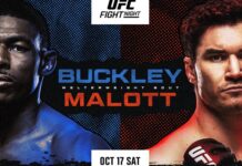 UFC Fight Night 291: Buckley vs Malott – karta walk, transmisja gali