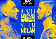UFC Fight Night 292: Moicano vs Nolan – karta walk, transmisja gali